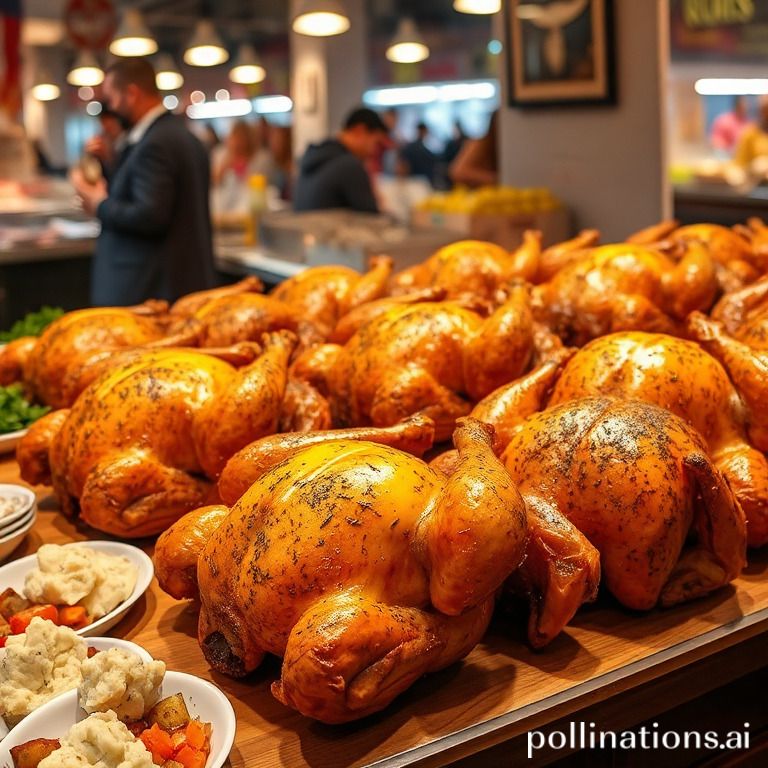 What Time Are Sam S Club Rotisserie Chickens Ready   A Display Of Freshly Cooked Rotisserie Chickens